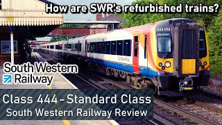 SWR Refurbished Class 444  Standard Class Review Portsmouth to London [upl. by Madoc]