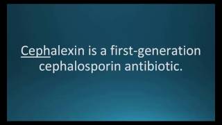 How to pronounce cephalexin Keflex Memorizing Pharmacology Flashcard [upl. by Thorn782]